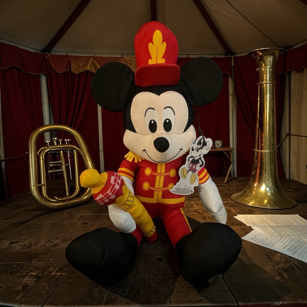 Disney‎ Mickey Mouse Nutcracker Drum Major Plush Macy’s Holiday Parade Toy